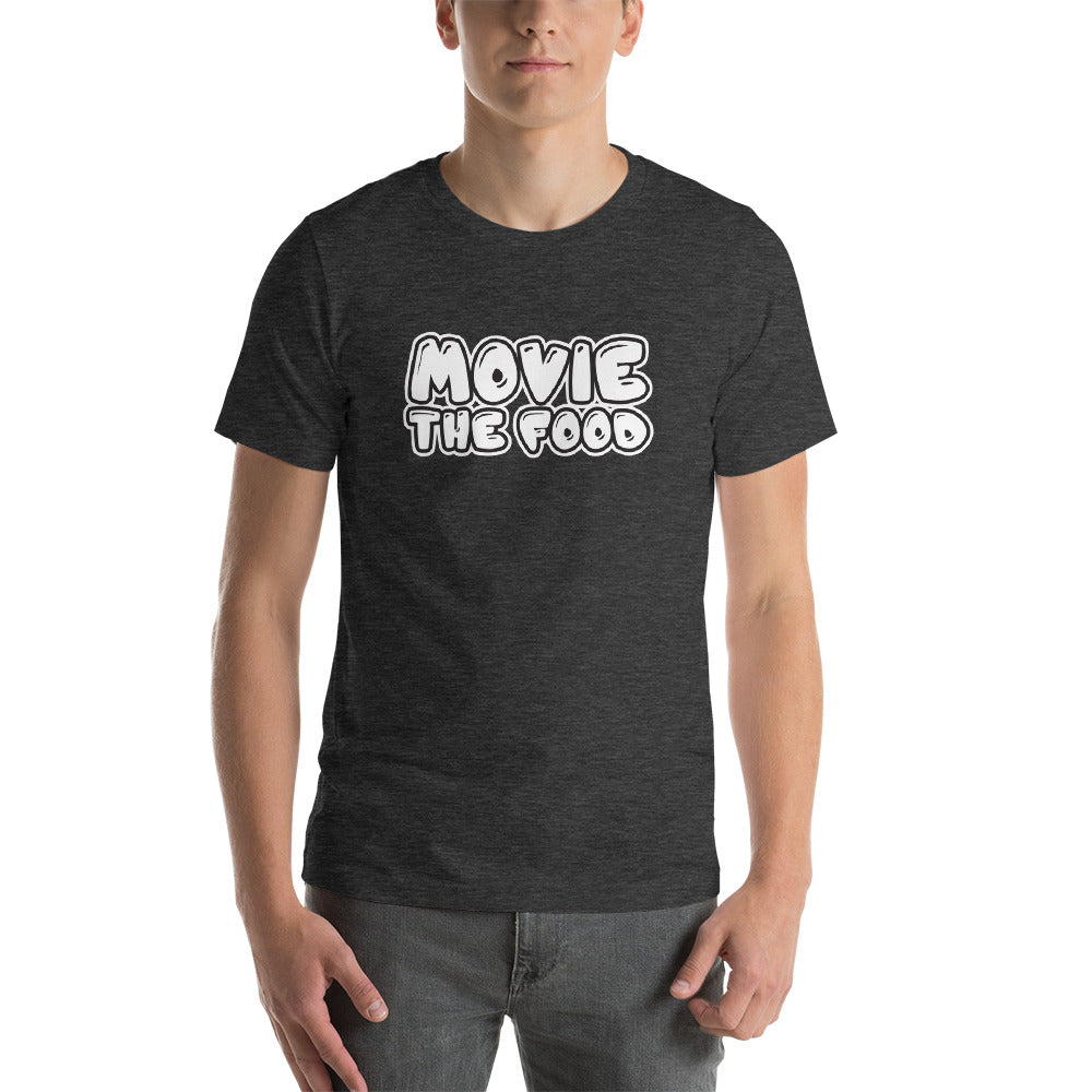 Movie The Food - Text Logo T-Shirt - Dark Grey Heather - Model Front