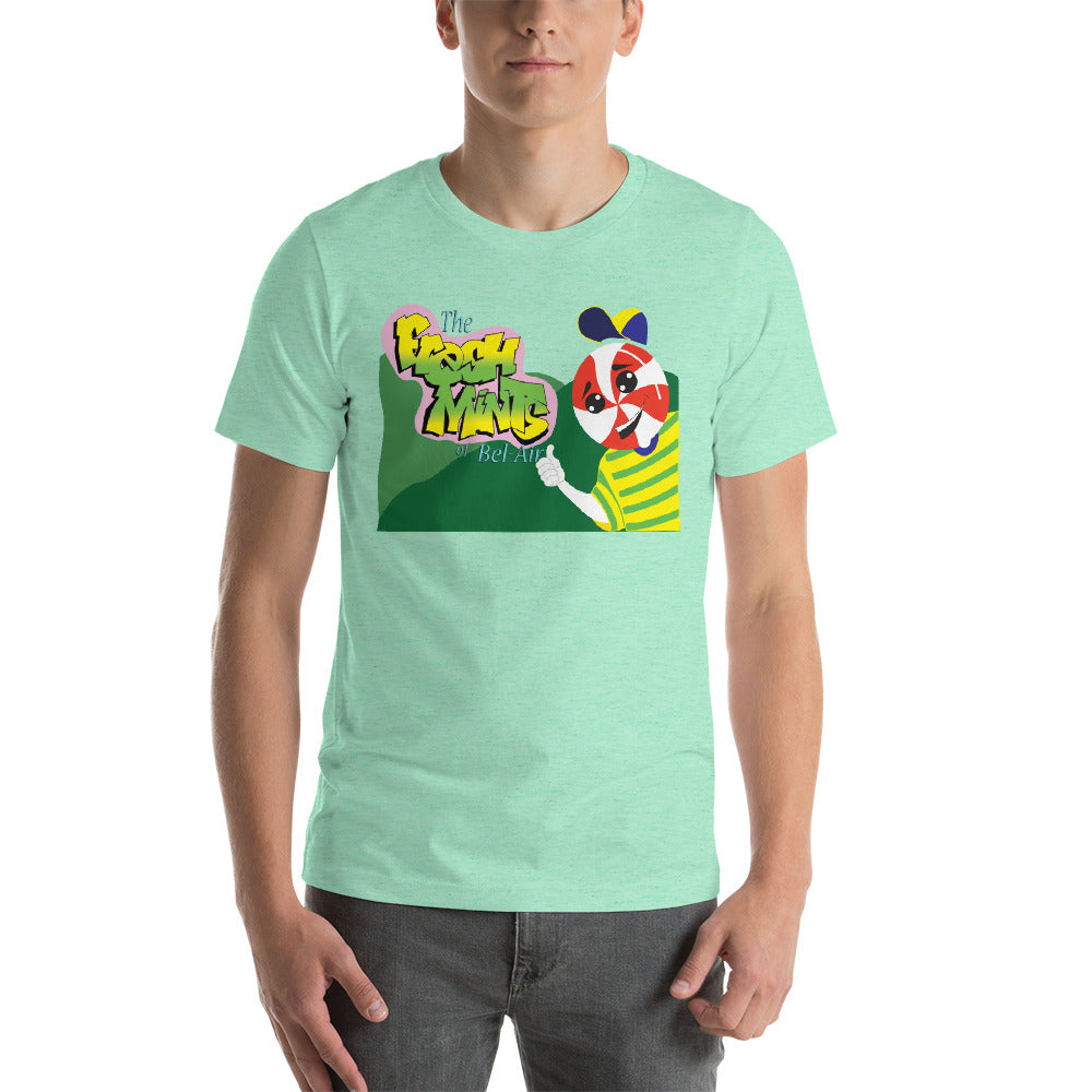 Movie The Food - The Fresh Mints Of Bel-Air T-Shirt - Heather Mint - Model Front