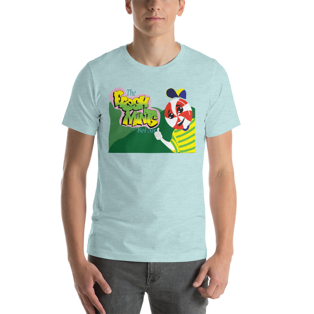 Movie The Food - The Fresh Mints Of Bel-Air T-Shirt - Heather Prism Ice Blue - Model Front