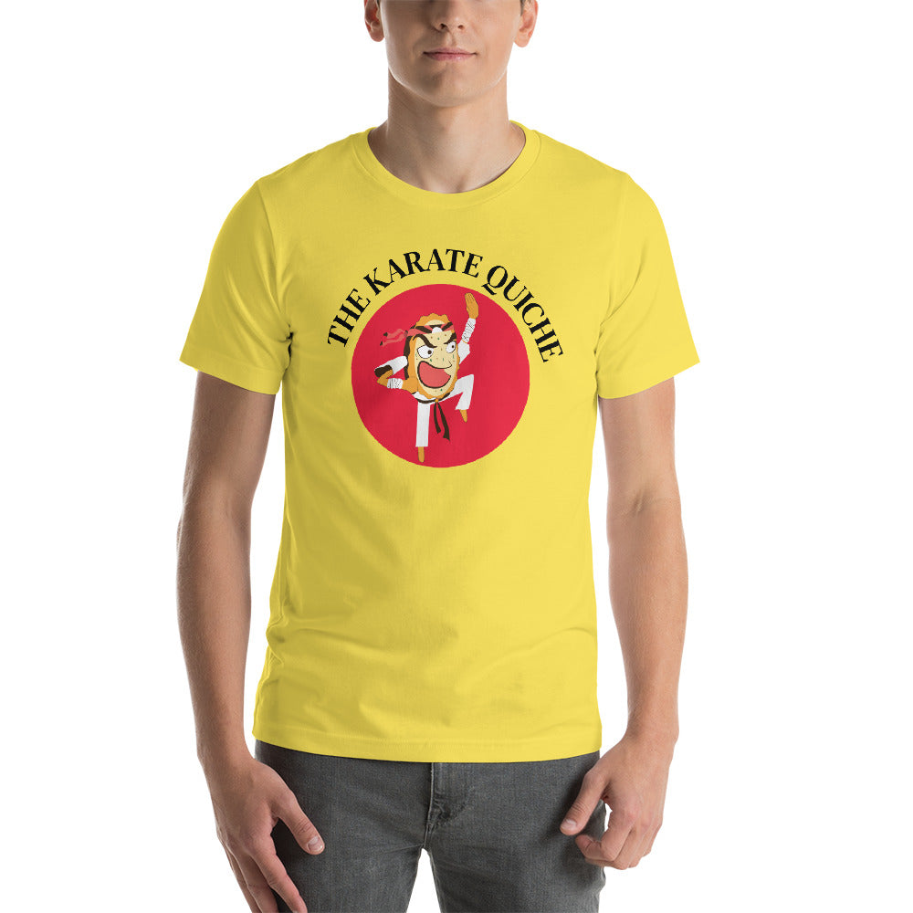 Movie The Food - The Karate Quiche T-Shirt - Gold - Model Front