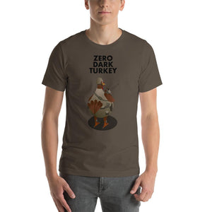 Movie The Food - Zero Dark Turkey T-Shirt - Army - Model Front