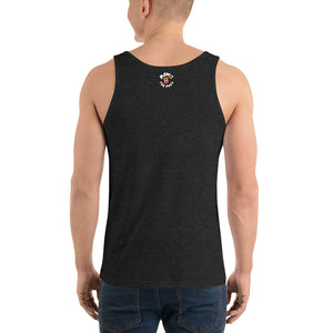 Movie The Food - V For Venfeta Tank Top - Charcoal-black Triblend - Model Back