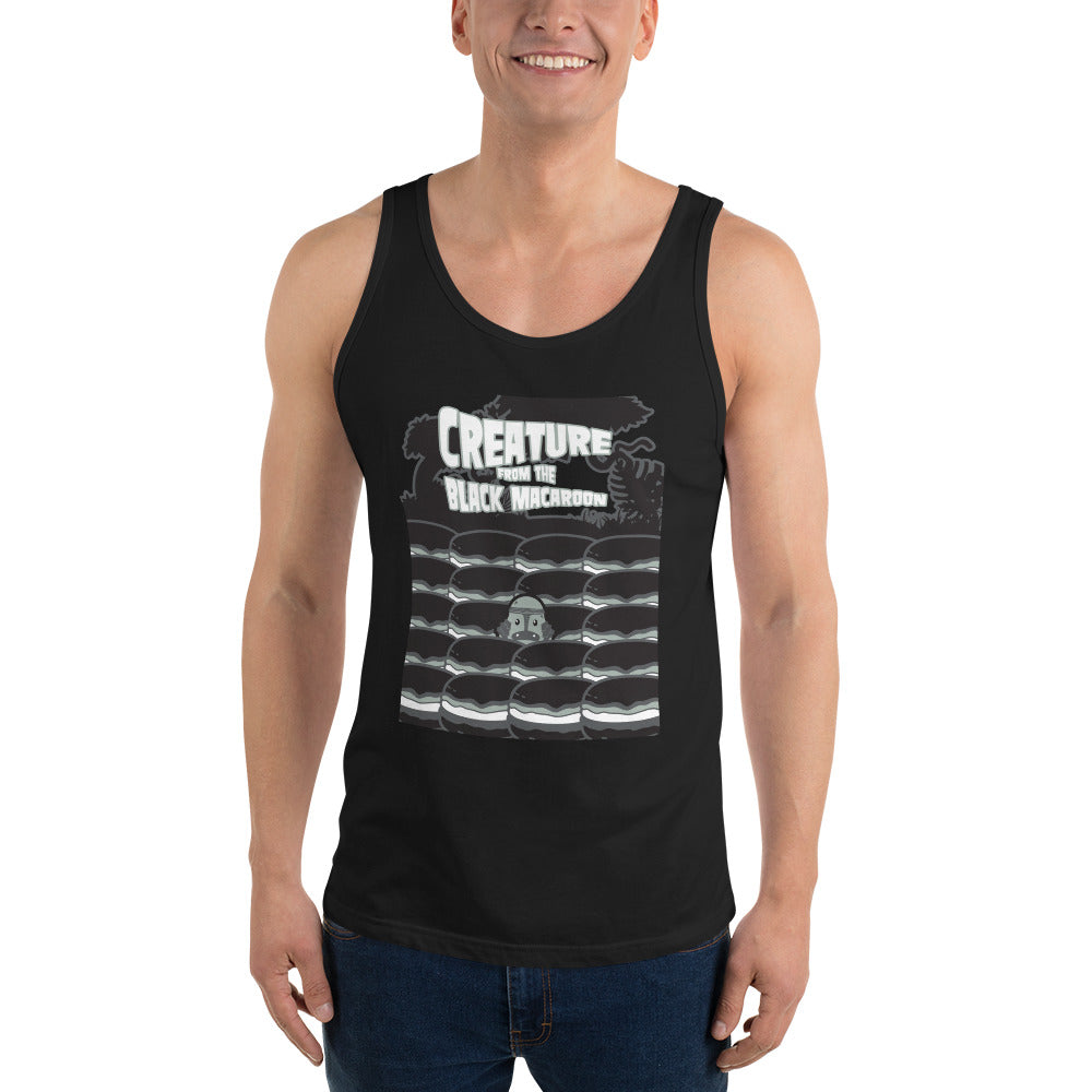 Movie The Food - Creature From The Black Macaroon Tank Top - Black - Model Front