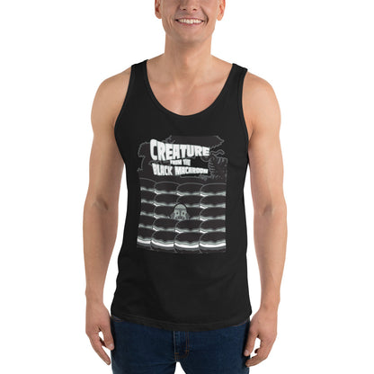 Movie The Food - Creature From The Black Macaroon Tank Top - Black - Model Front