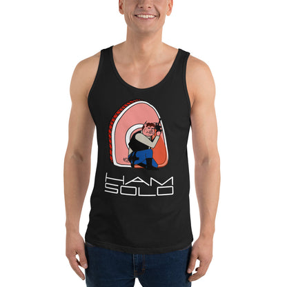 Movie The Food - Ham Solo Tank Top - Black - Model Front