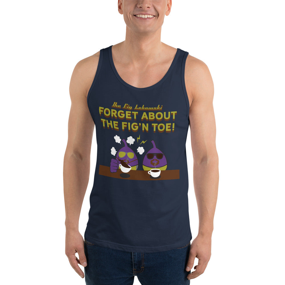 Movie The Food - The Fig Lebowski Tank Top - Navy - Model Front