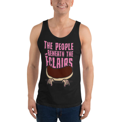 Movie The Food - The People Beneath The Eclairs Tank Top - Black - Model Front