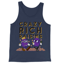 Load image into Gallery viewer, Movie The Food - Crazy Rich Raisins Tank Top - Navy