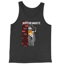 Load image into Gallery viewer, Movie The Food - Inspector Baguette Tank Top - Charcoal-black Triblend