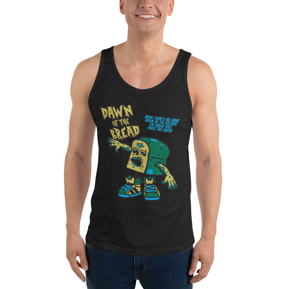 Movie The Food - Dawn Of The Bread Tank Top - Charcoal-black Triblend - Model Front