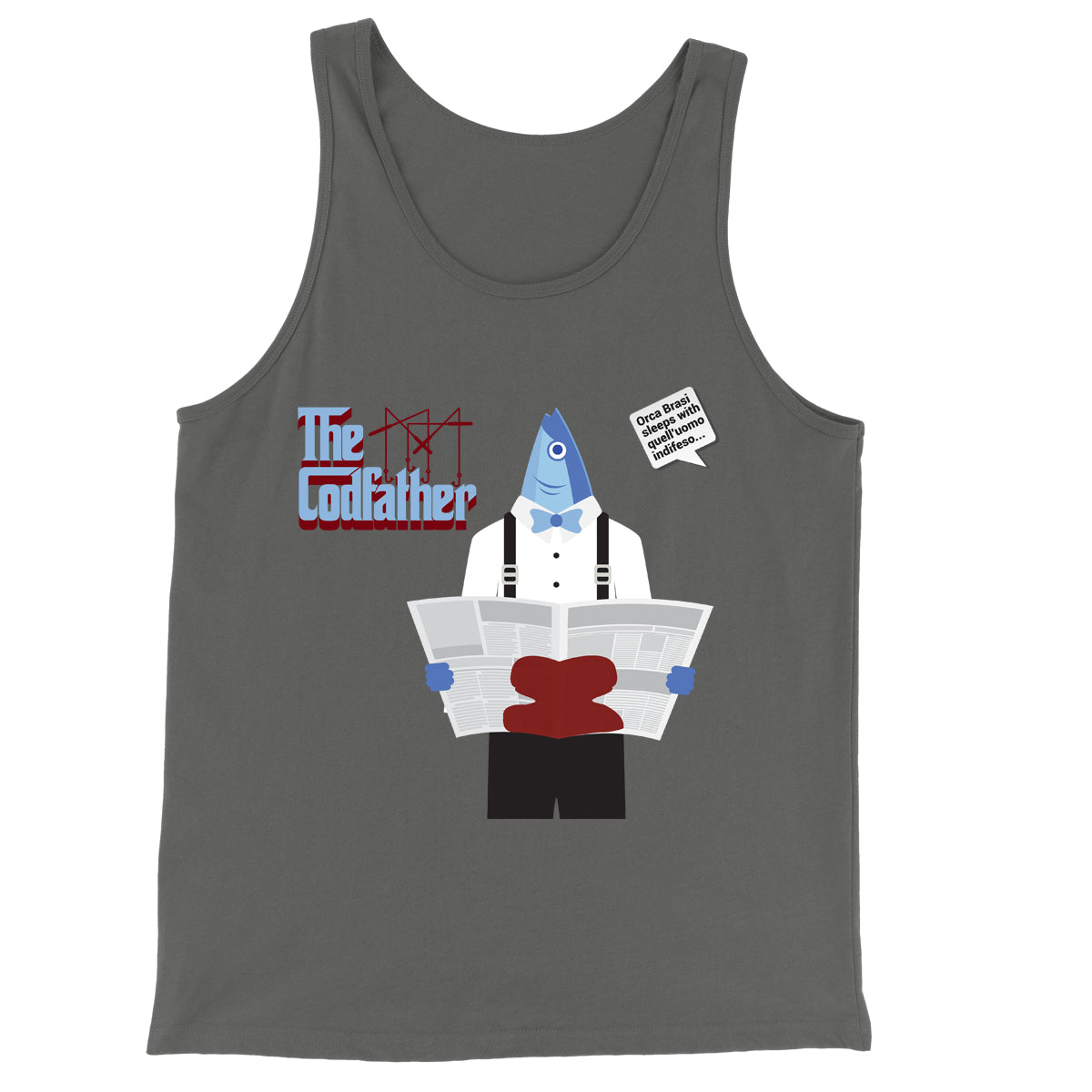 Movie The Food - The Codfather Tank Top - Asphalt