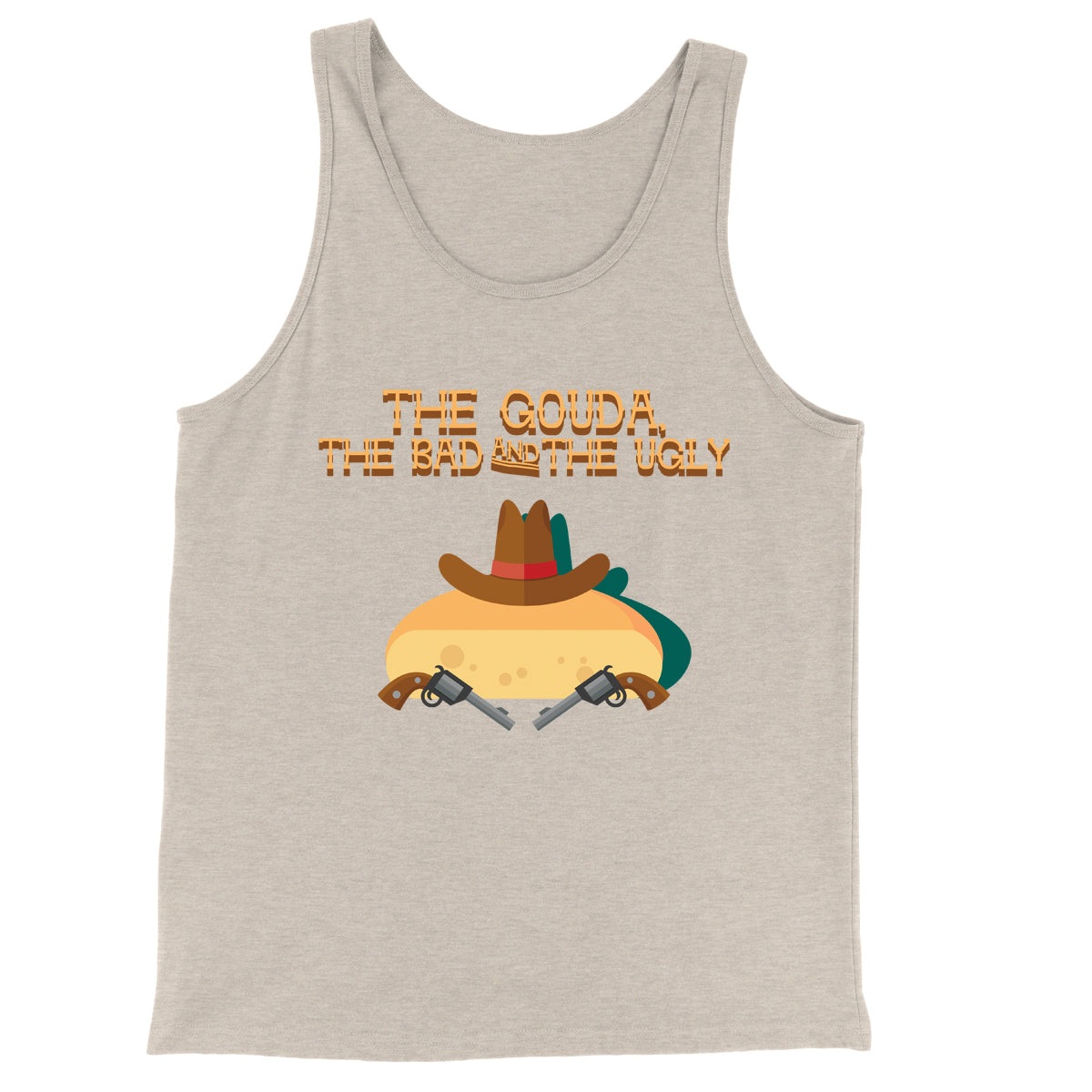 Movie The Food - The Gouda, The Bad, The Ugly Tank Top - Oatmeal Triblend