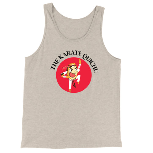 Movie The Food - The Karate Quiche Tank Top - Oatmeal Triblend