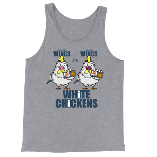 Movie The Food - White Chickens Tank Top - Athletic Heather