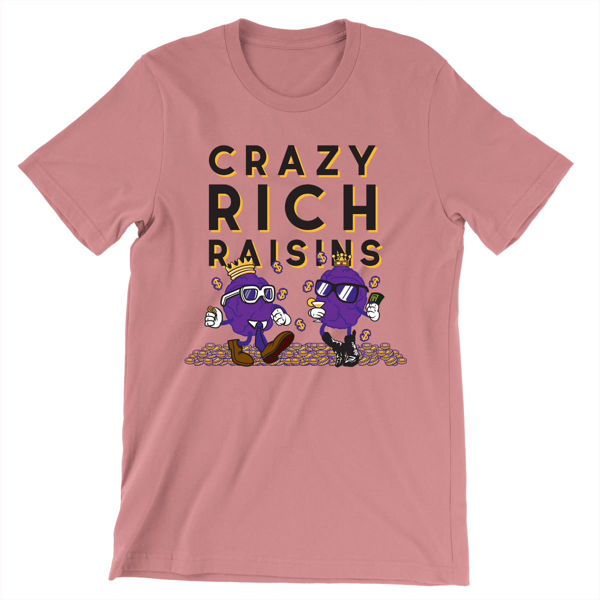 Movie The Food - Crazy Rich Raisins T-Shirt - Mauve