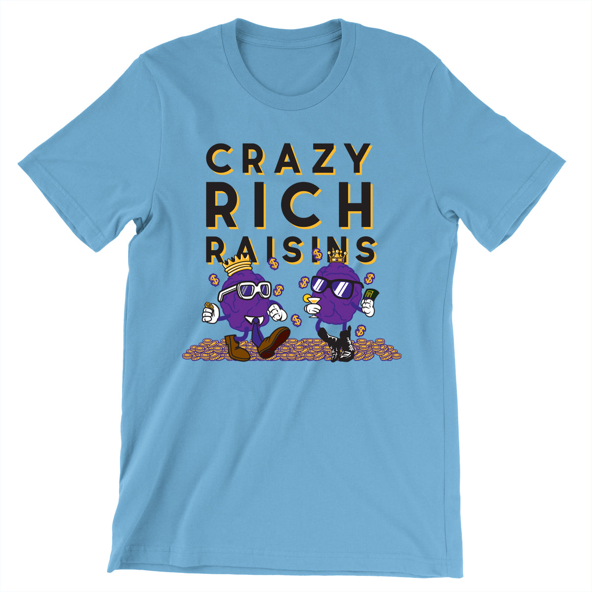 Movie The Food - Crazy Rich Raisins T-Shirt - Ocean Blue