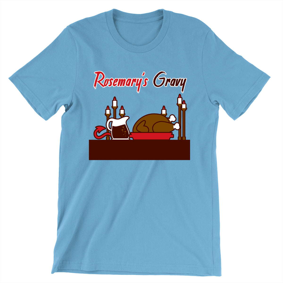 Movie The Food - Rosemary's Gravy T-Shirt - Ocean Blue