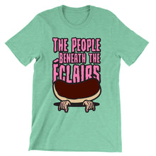 Load image into Gallery viewer, Movie The Food - The People Beneath The Eclairs T-Shirt - Heather Mint