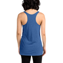 Load image into Gallery viewer, Movie The Food - All Hotdogs Go To Heaven Women&#39;s Racerback Tank Top - Vintage Royal - Model Back