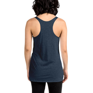 Movie The Food - Mango Unchained Women's Racerback Tank Top - Vintage Navy - Model Back