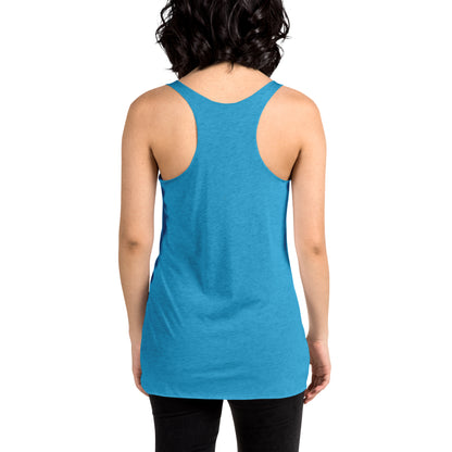 Movie The Food - The Fig Lebowski Women's Racerback Tank Top - Vintage Turquoise - Model Back