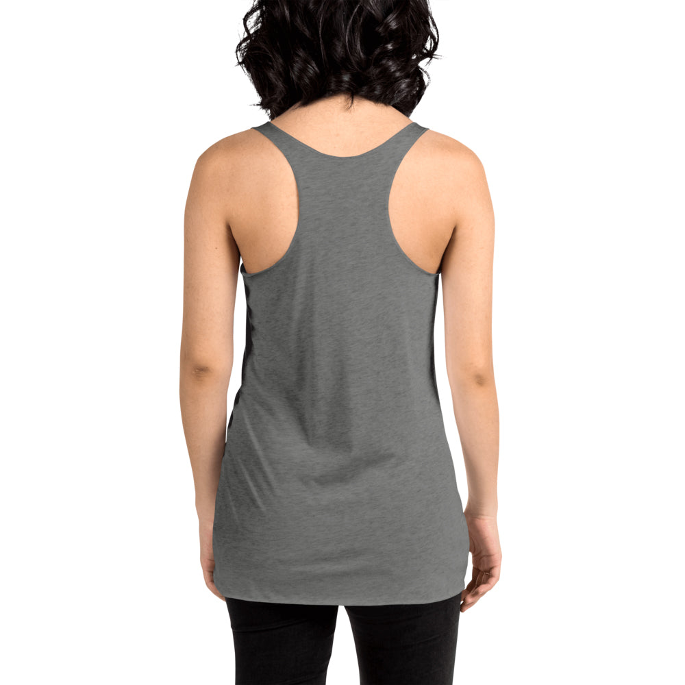 Movie The Food - V For Venfeta Women's Racerback Tank Top - Premium Heather - Model Back