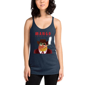 Movie The Food - Mango Unchained Women's Racerback Tank Top - Vintage Navy - Model Front