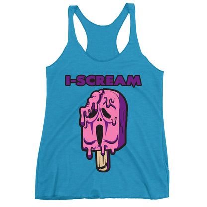 Movie The Food - I-Scream Women's Racerback Tank Top - Limited Edition Vintage Turquoise