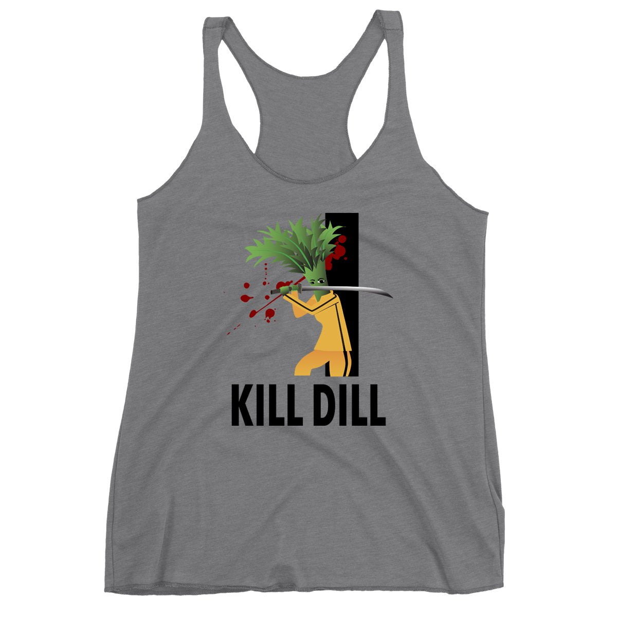 Movie The Food - Kill Dill Women's Racerback Tank Top - Premium Heather