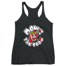 Load image into Gallery viewer, Movie The Food - Round Logo Women&#39;s Racerback Tank Top - Vintage Black