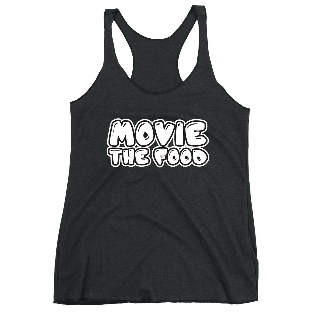 Movie The Food - Text Logo Women's Racerback Tank Top - Vintage Black