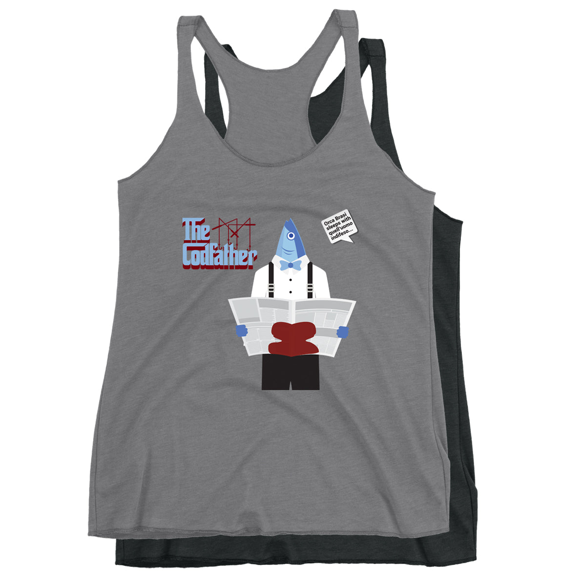 Movie The Food - The Codfather Women's Racerback Tank Top