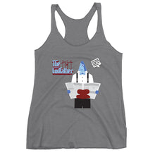 Load image into Gallery viewer, Movie The Food - The Codfather Women&#39;s Racerback Tank Top - Premium Heather