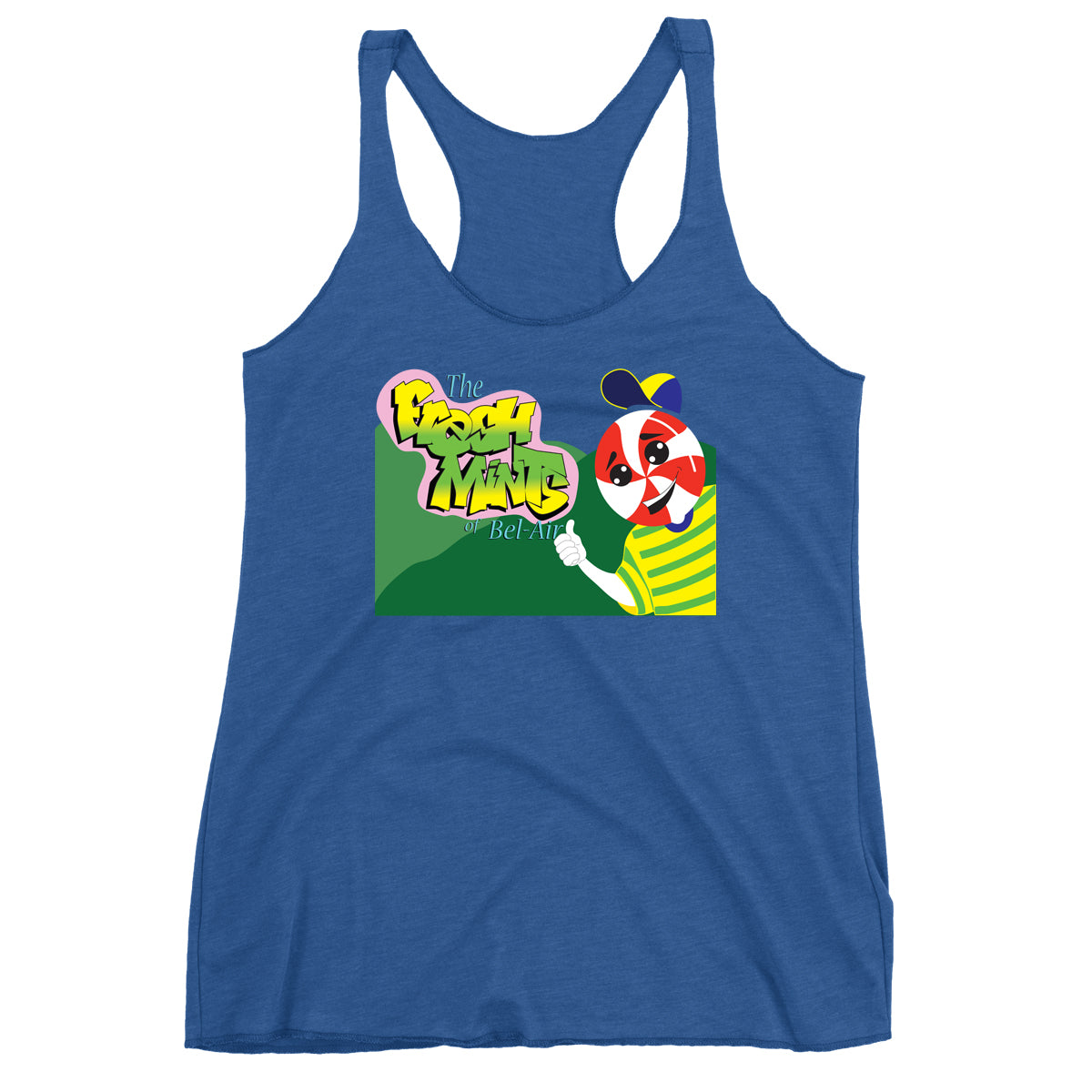 Movie The Food - The Fresh Mints Of Bel-Air Women's Racerback Tank Top - Vintage Royal