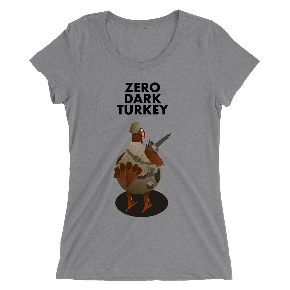 Movie The Food - Zero Dark Turkey - Women's T-Shirt - Heather Grey