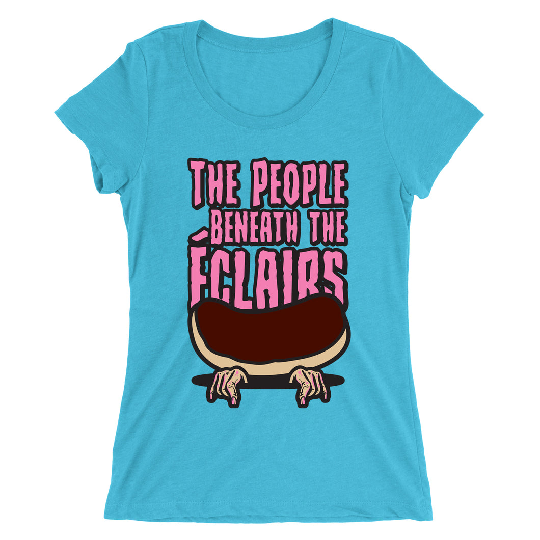 Movie The Food - The People Beneath The Eclairs Women's T-Shirt - Caribbean Blue
