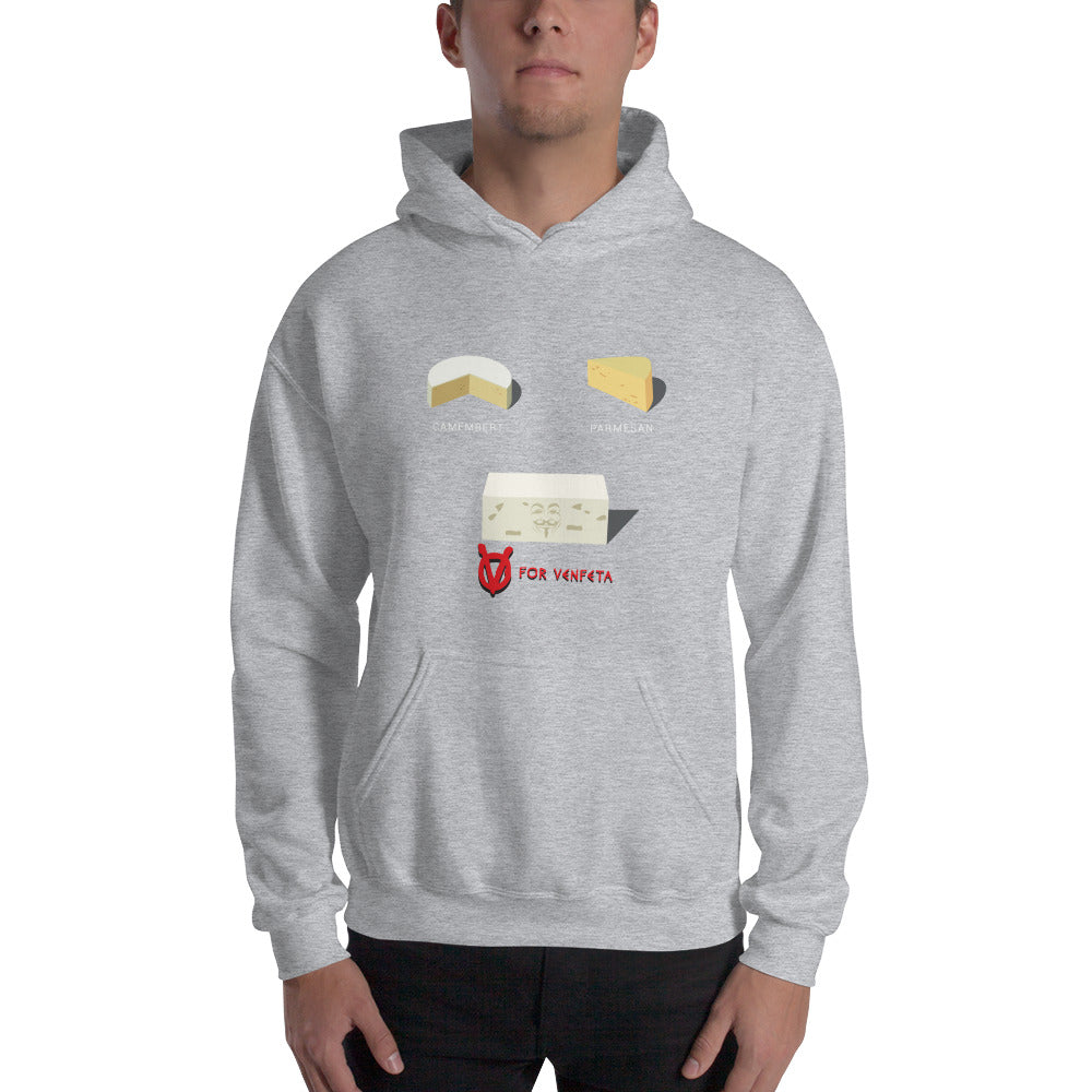 Movie The Food - V For Venfeta Hoodie - Heather Grey - Model Front